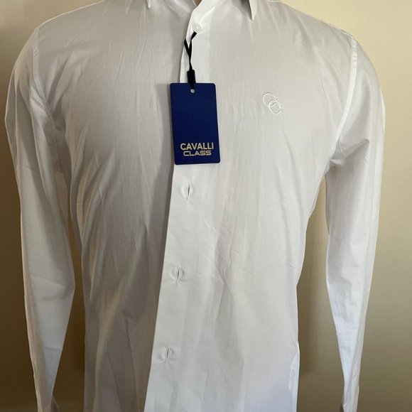 Brand new Cavalli Class men's white dress shirt - Picture 1 of 9